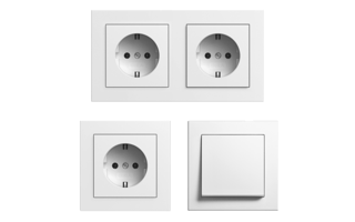 Schalterprogramm, Steckdosen, Lichtschalter von Gira, E2, Freisinger Anger.