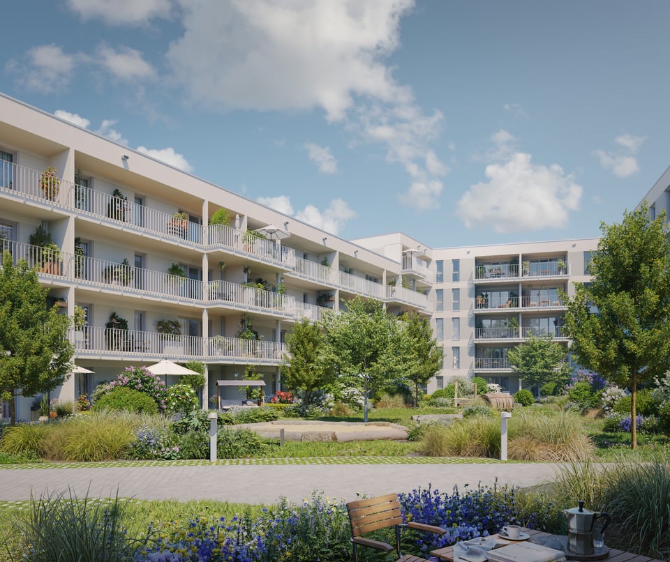 Innenhof Blick Freisinger Anger