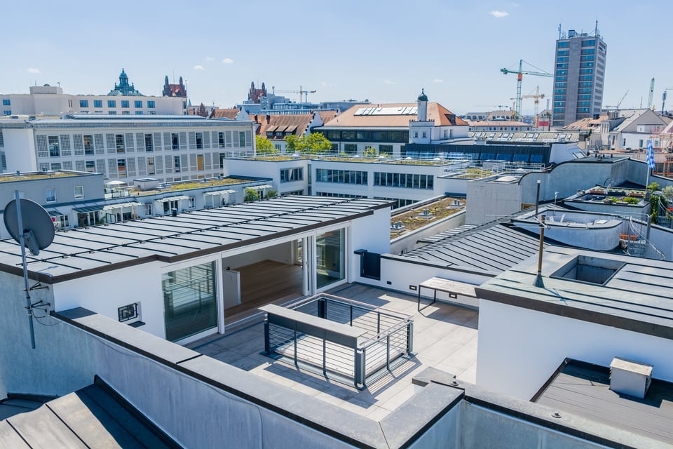 Dachterrasse von oben 