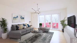 Wohnzimmer mit Möblierungsvorschlag